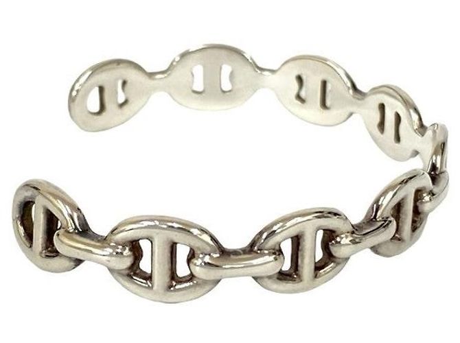 Bracciale in argento Chaine d'Ancre Enchainee di Hermès Metallico - vista 5