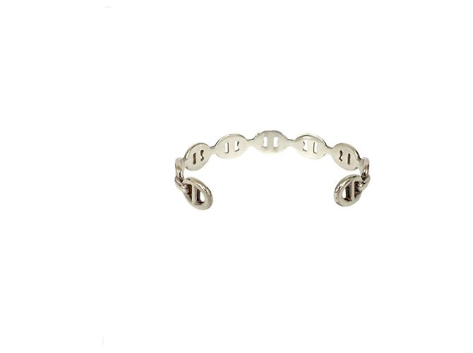 Bracciale in argento Chaine d'Ancre Enchainee di Hermès Metallico - vista 7