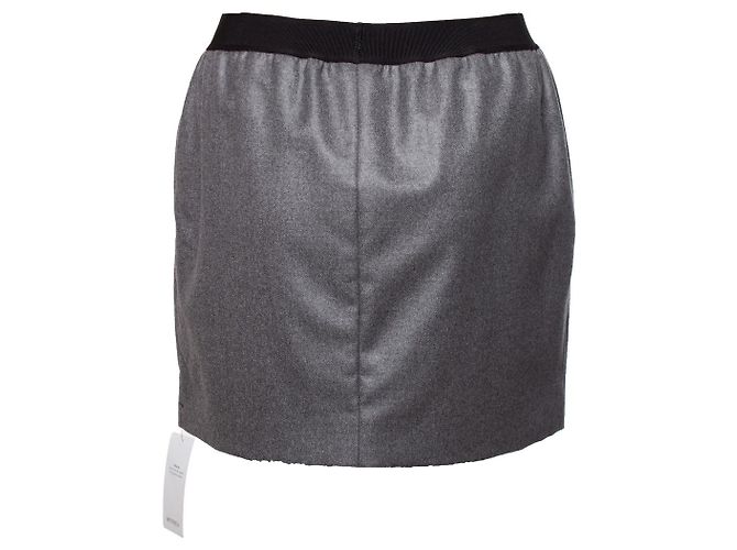 Falda signature Tom Ford en cachemira Gris - vista 2