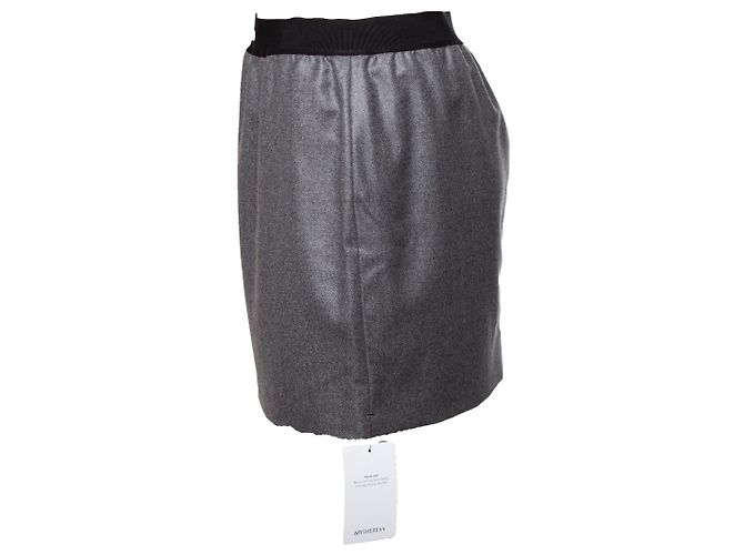 Falda signature Tom Ford en cachemira Gris - vista 4