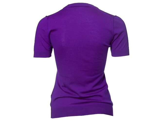Camiseta de lana morada Dolce & Gabbana Púrpura - vista 2