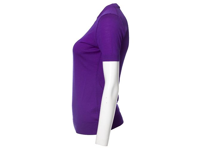Camiseta de lana morada Dolce & Gabbana Púrpura - vista 3