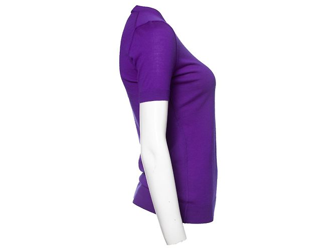Camiseta de lana morada Dolce & Gabbana Púrpura - vista 4