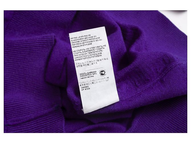 Camiseta de lana morada Dolce & Gabbana Púrpura - vista 5