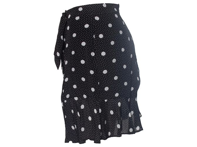 Falda de lunares con lazo The Kooples Negro - vista 2