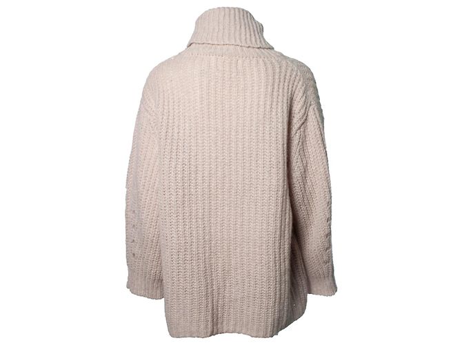 suéter beige de cuello alto oversize ba&sh Castaño - vista 2