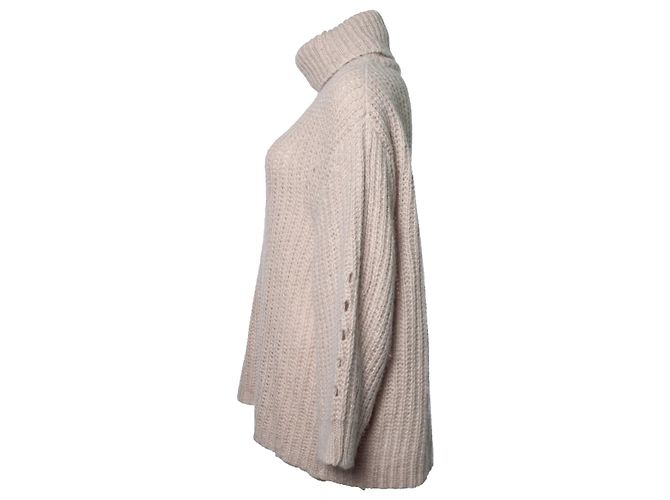 suéter beige de cuello alto oversize ba&sh Castaño - vista 3