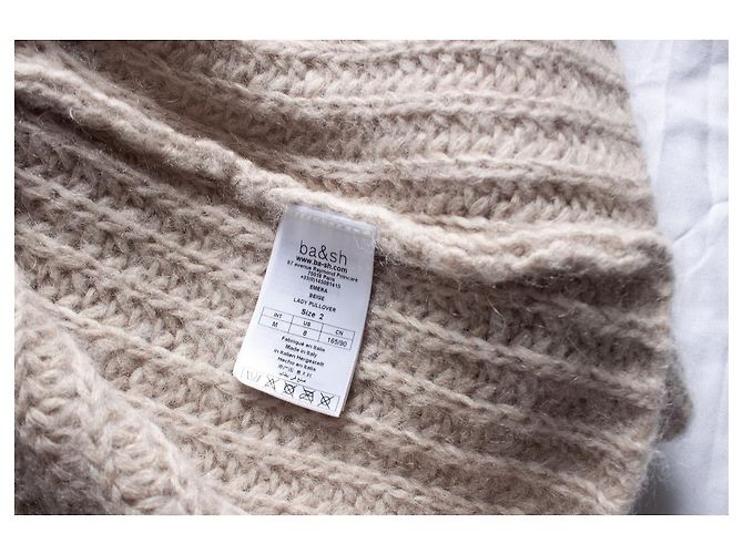 suéter beige de cuello alto oversize ba&sh Castaño - vista 5