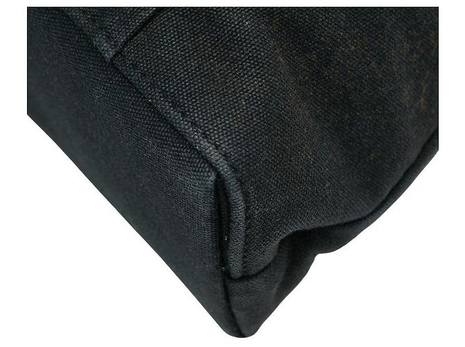 Hermès Hermes Troca Horizontal MM Canvas-Leder Tote Bag Schwarz - Ansicht 4