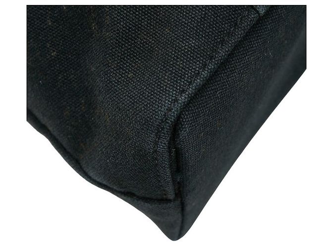 Hermès Hermes Troca Horizontal MM Canvas-Leder Tote Bag Schwarz - Ansicht 5