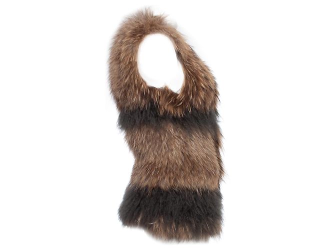 Chaleco de piel beige Deluxe Zadig & Voltaire Castaño - vista 3