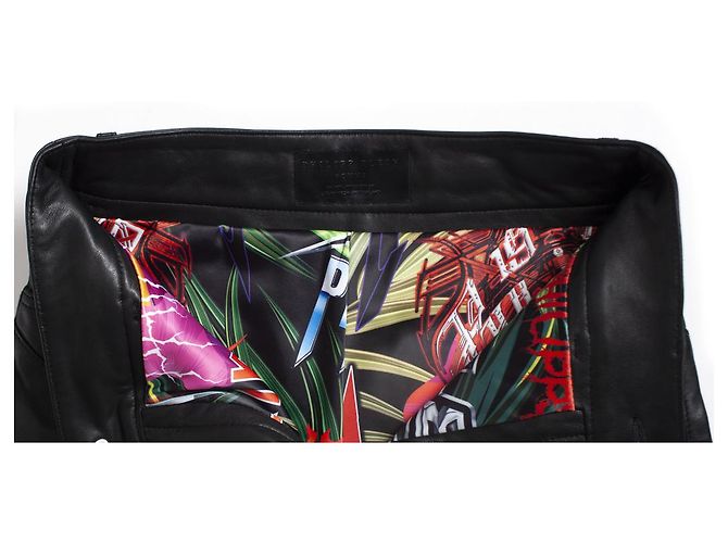 Bermuda de couro com studs Philipp Plein Preto - vista 4