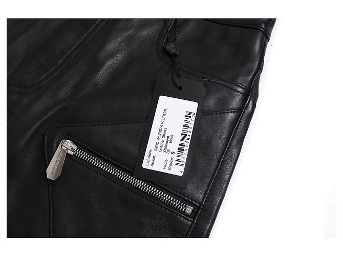 Bermuda de couro com studs Philipp Plein Preto - vista 5