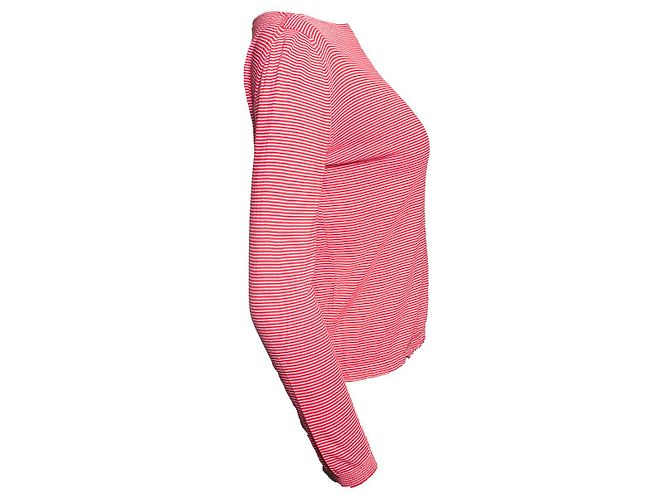 Camicia a righe Prada in rosso e bianco - vista 4