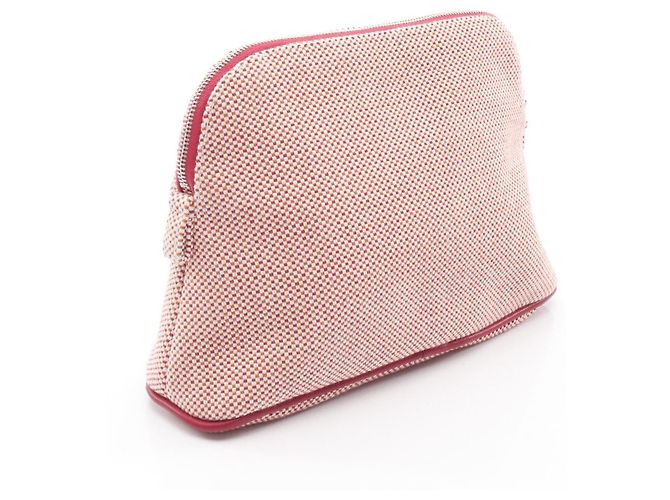 Pochette Bolide in Tela e Pelle Hermès Multicolore - vista 5