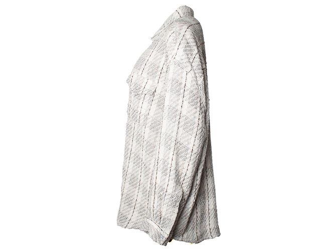Camisa de tweed IRO Vicenta Blanco - vista 2