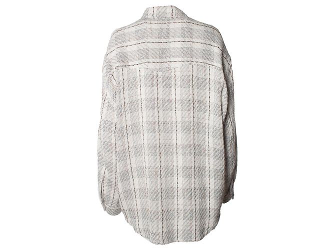 Camisa de tweed IRO Vicenta Blanco - vista 3