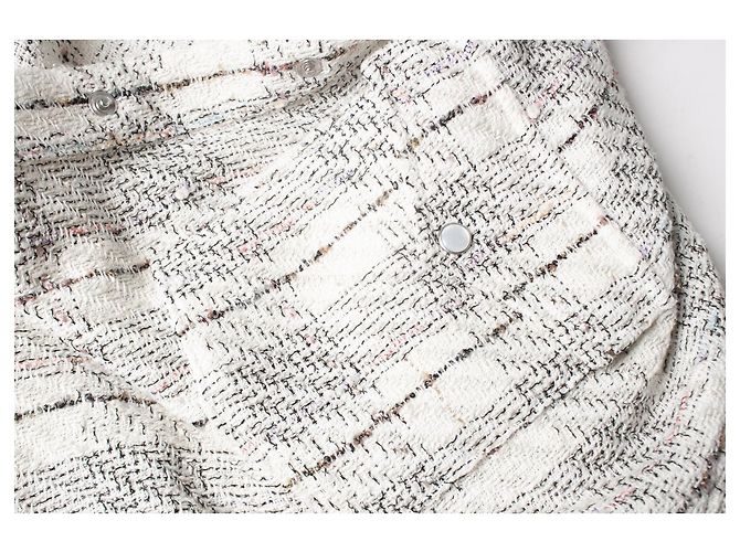 Camisa de tweed IRO Vicenta Blanco - vista 6