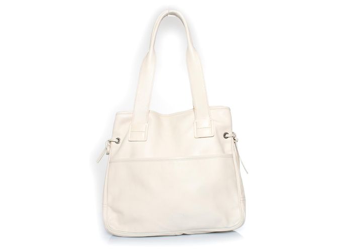 Borsa shopper in pelle bianca Hogan Bianco - vista 2