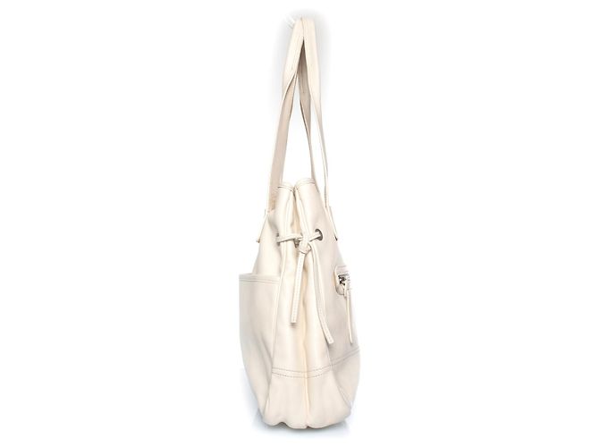 Borsa shopper in pelle bianca Hogan Bianco - vista 4