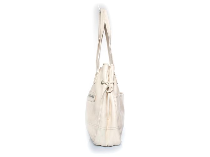 Borsa shopper in pelle bianca Hogan Bianco - vista 5