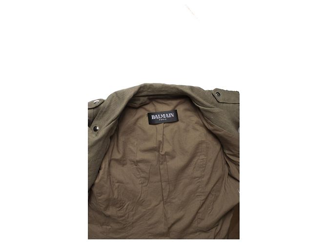 Bikerjacke in Armeegrün von Balmain - Ansicht 6