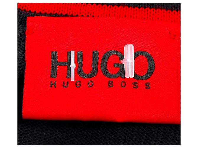 Hugo Boss Sweater in Navy Blue Virgin Wool - view 4