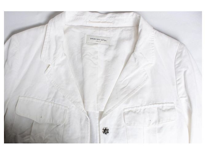 Giacca bianca Dries van Noten Bianco - vista 6