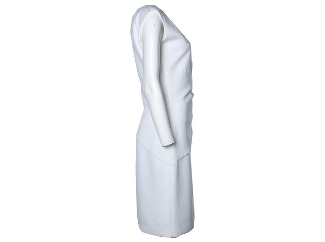 Vestido drapeado blanco Diane Von Furstenberg - vista 2