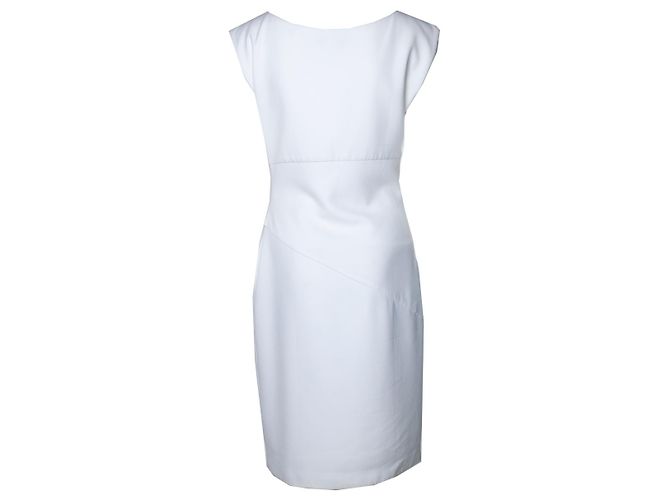 Vestido drapeado blanco Diane Von Furstenberg - vista 3