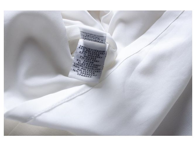Vestido drapeado blanco Diane Von Furstenberg - vista 5