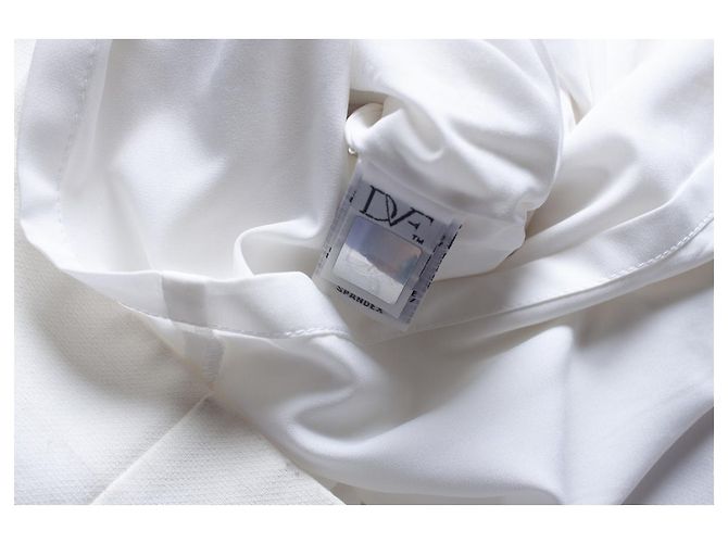 Vestido drapeado blanco Diane Von Furstenberg - vista 6