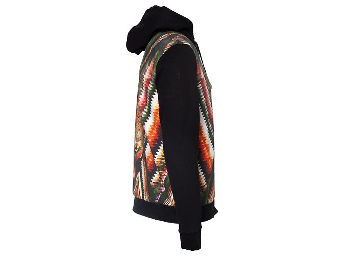 Balmain Kapuzenjacke mit grafischem Druck Schwarz - Ansicht 4