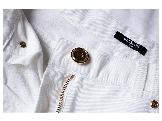 Jeans acampanados Balmain en blanco - vista 6