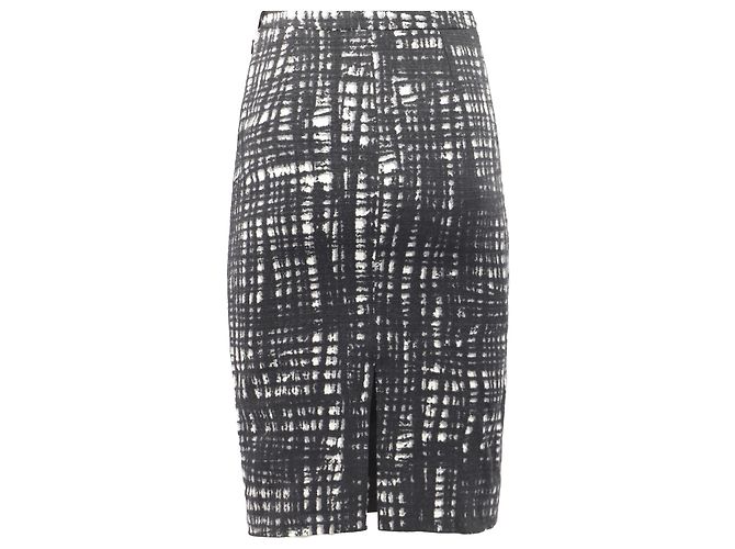 Falda lápiz midi de tweed negro de Michael Kors - vista 3