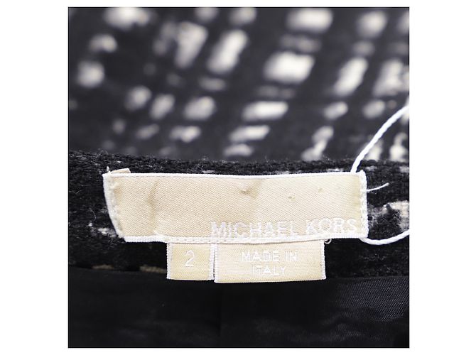 Falda lápiz midi de tweed negro de Michael Kors - vista 4