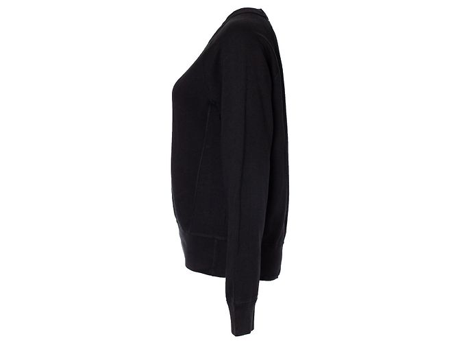Sudadera negra de cuello redondo Acne Studios Negro - vista 3