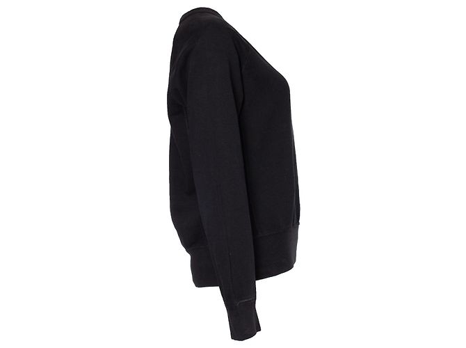 Sudadera negra de cuello redondo Acne Studios Negro - vista 4