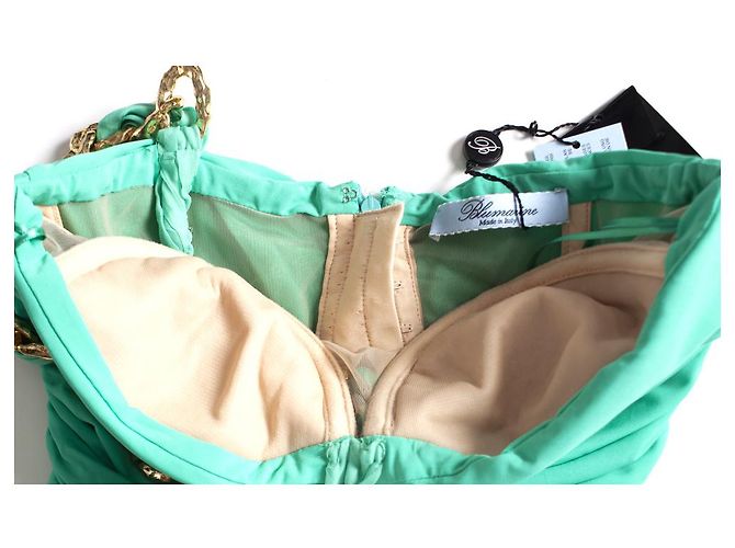 Blumarine Maxikleid in Türkis Grün - Ansicht 5