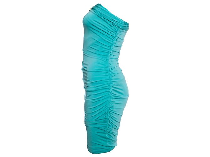 Vestido asimétrico turquesa Blumarine Verde - vista 3
