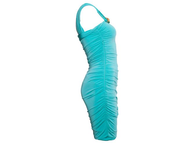 Vestido asimétrico turquesa Blumarine Verde - vista 4
