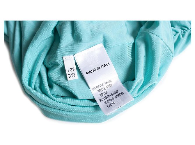 Vestido asimétrico turquesa Blumarine Verde - vista 6