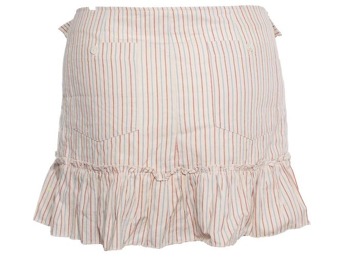 Falda mini a rayas Paul & Joe Castaño Beige - vista 2
