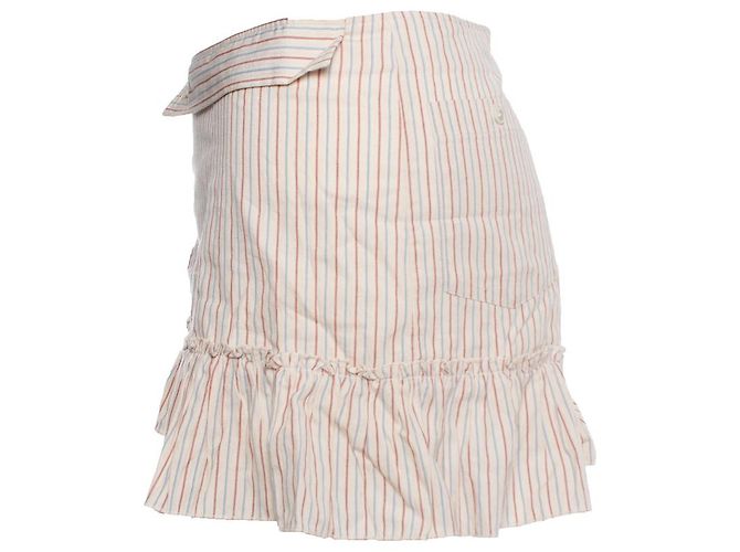 Falda mini a rayas Paul & Joe Castaño Beige - vista 3