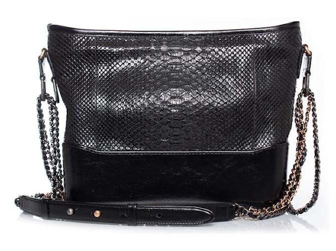Bolsa Gabrielle python média da Chanel Preto - vista 2