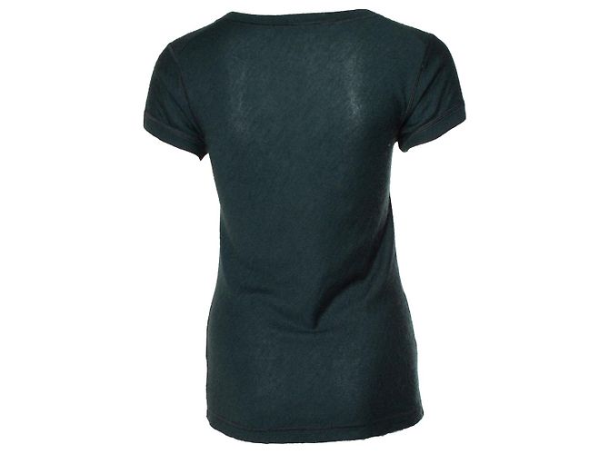 Top de punto de manga corta Donna Karan Verde - vista 2