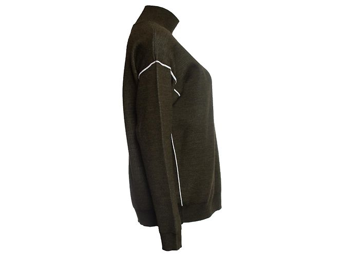 Jersey verde Sandro con ribete blanco - vista 4