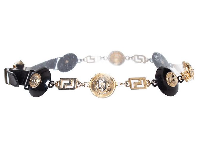 Gianni Versace Medusa Kettengürtel Schwarz - Ansicht 4