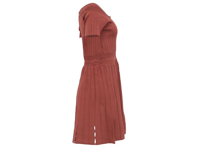 Abito Off-Shoulder Lottie in Viscosa Borgogna di Sandro Rosso Bordò - vista 3