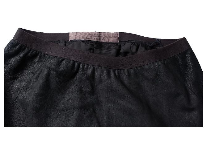 Falda lápiz de cuero Rick Owens en negro - vista 5